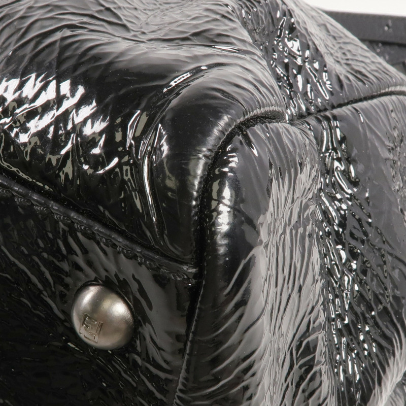 FENDI 漆皮皮革Peekaboo Satchel Bag手挽肩背兩用袋-9