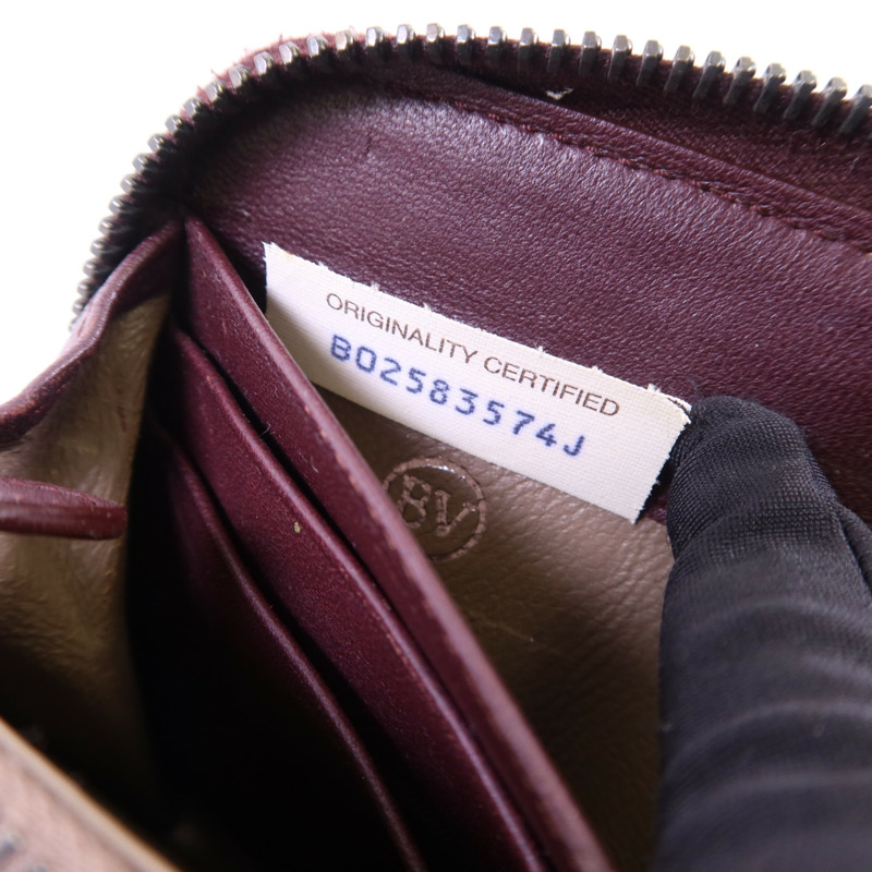 BOTTEGA VENETA 織紋皮革/天鵝絨Zip Around Wallet長錢包-7