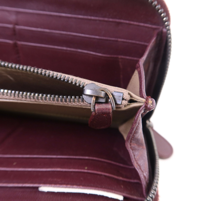 BOTTEGA VENETA 織紋皮革/天鵝絨Zip Around Wallet長錢包-9