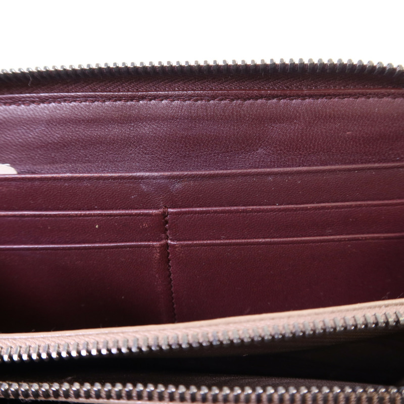 BOTTEGA VENETA 織紋皮革/天鵝絨Zip Around Wallet長錢包-20