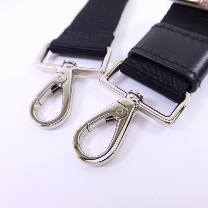 Salvatore Ferragamo 尼龍2 Way Shoulder銀扣手挽肩背兩用袋-5