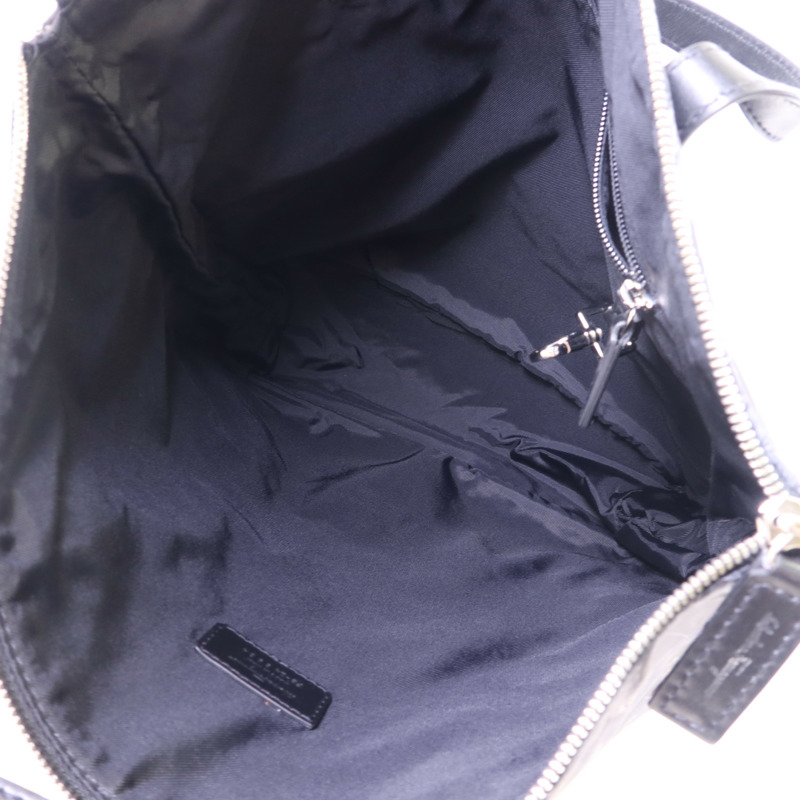 Salvatore Ferragamo 尼龍2 Way Shoulder銀扣手挽肩背兩用袋-6
