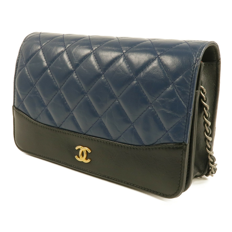 CHANEL 羊皮皮革WOC Wallet On Chain金扣鏈帶肩背袋-1