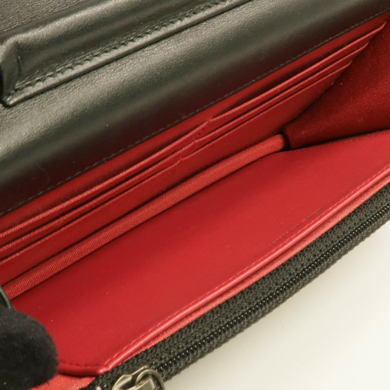 CHANEL 羊皮皮革WOC Wallet On Chain金扣鏈帶肩背袋-4