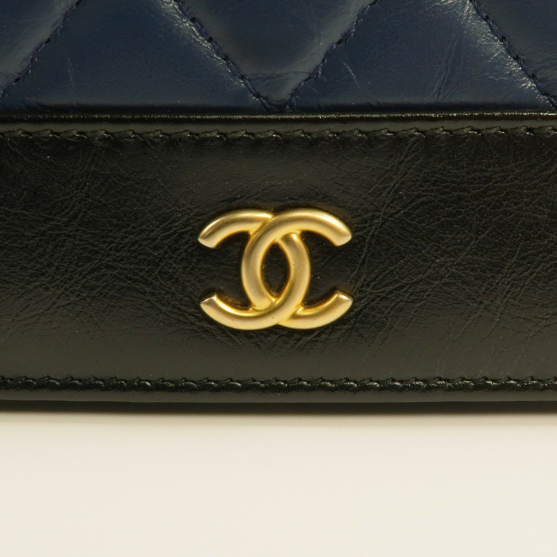 CHANEL 羊皮皮革WOC Wallet On Chain金扣鏈帶肩背袋-7