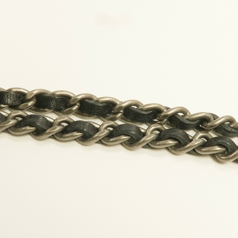 CHANEL 羊皮皮革WOC Wallet On Chain金扣鏈帶肩背袋-18