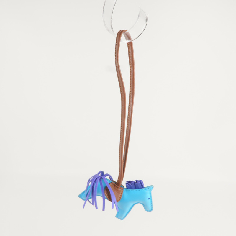 HERMES Milo皮革Rodeo PM掛飾-5