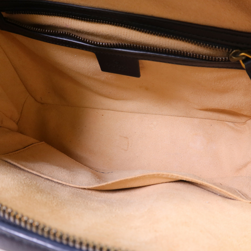 GUCCI 牛皮皮革GG Marmont金扣手挽肩背兩用袋-5