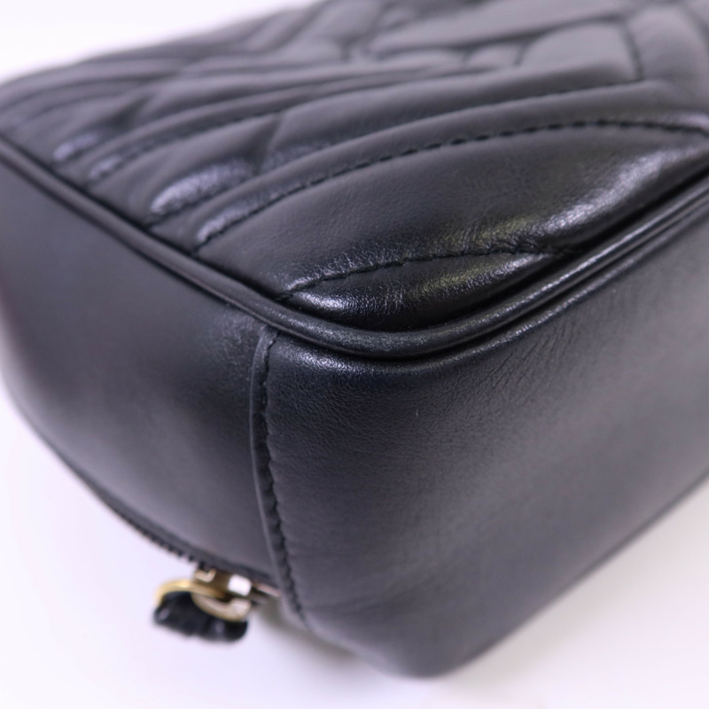 GUCCI 牛皮皮革GG Marmont金扣手挽肩背兩用袋-13