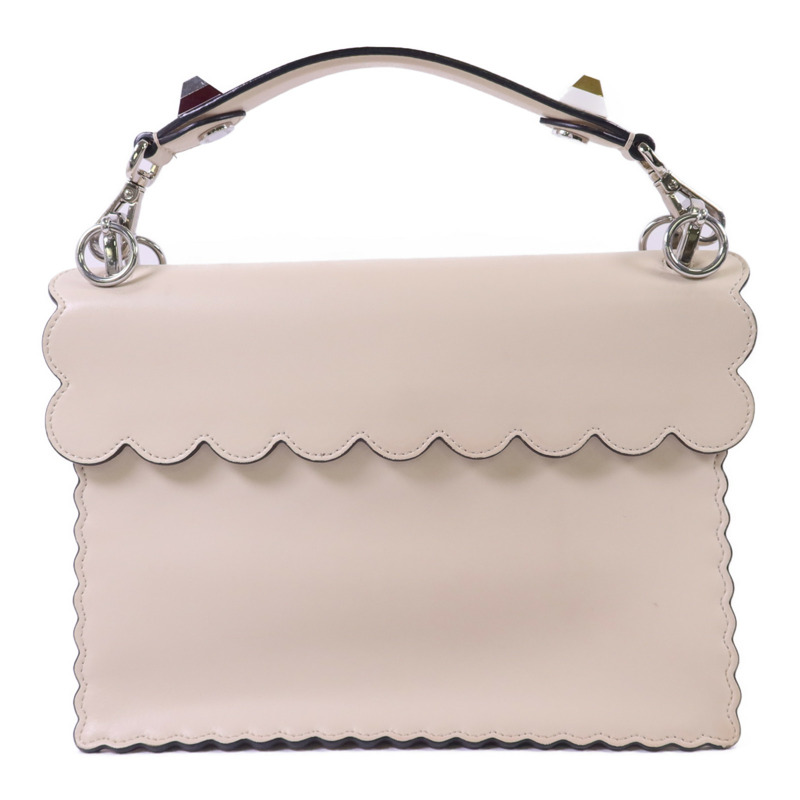 FENDI 牛皮皮革KAN I銀扣手挽肩背兩用袋-1