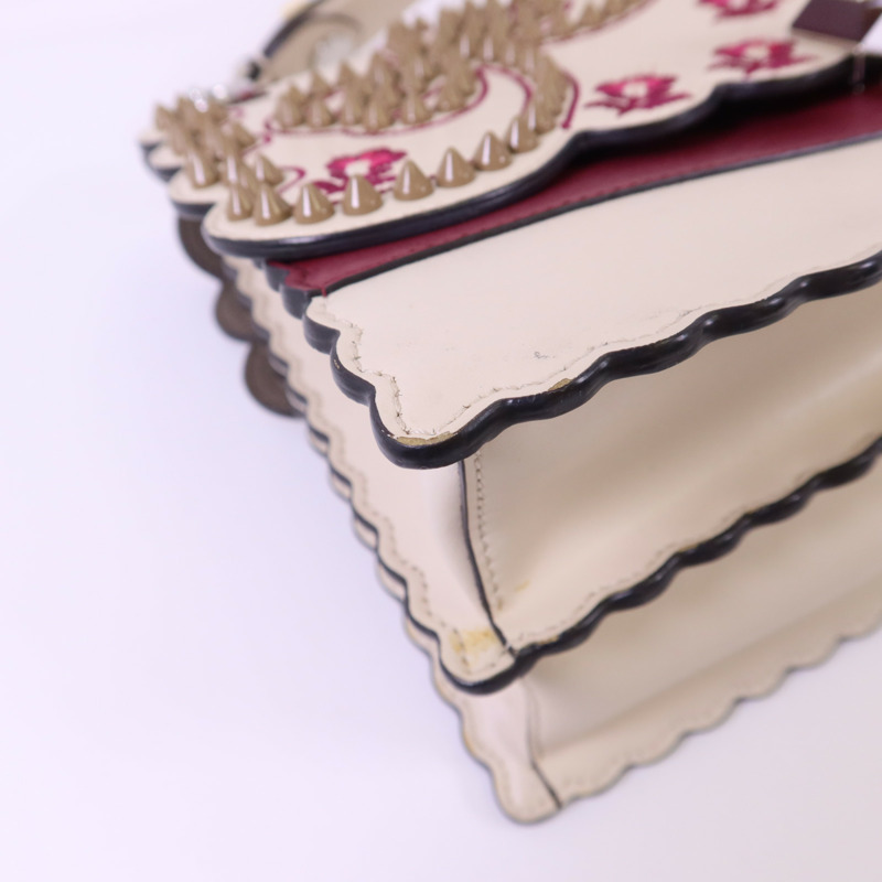 FENDI 牛皮皮革KAN I銀扣手挽肩背兩用袋-12