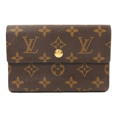 LOUIS VUITTON Monogram Portefeuille Alexandra Wallet金扣錢包