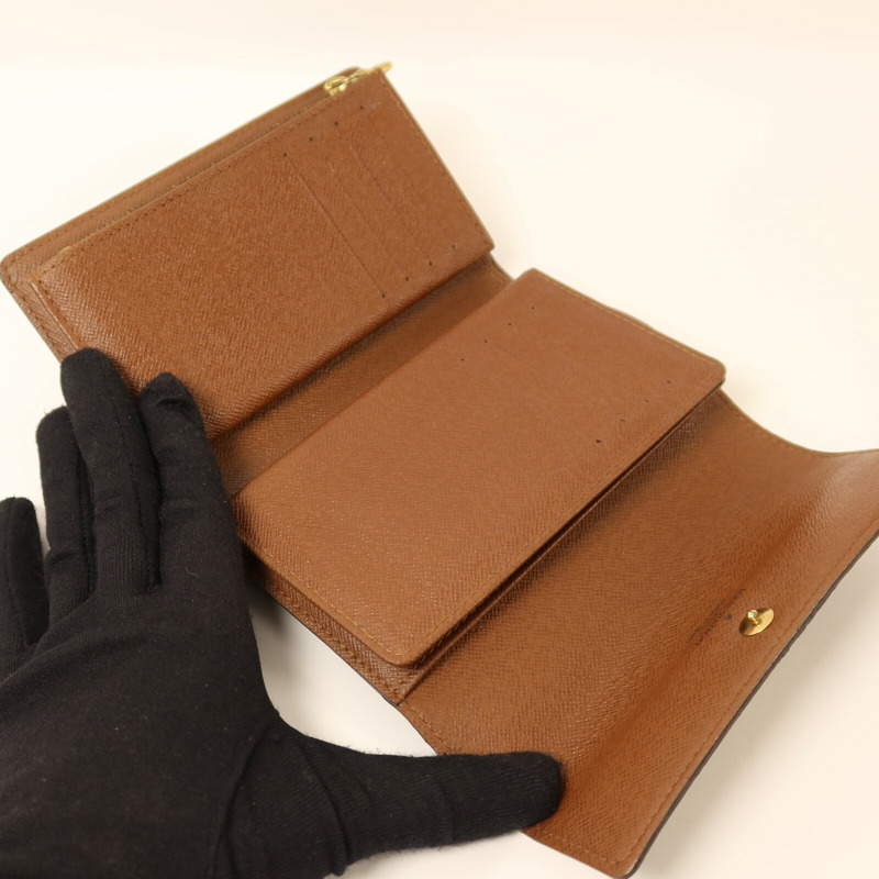 LOUIS VUITTON Monogram Portefeuille Alexandra Wallet金扣錢包-4