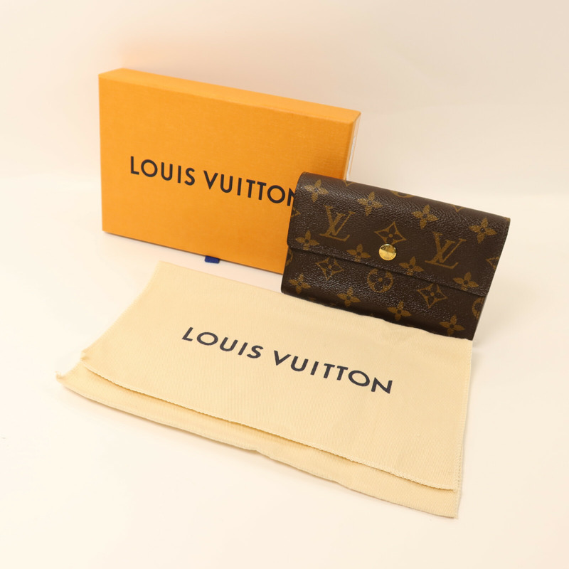 LOUIS VUITTON Monogram Portefeuille Alexandra Wallet金扣錢包-10