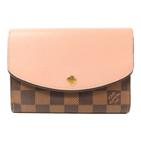 LOUIS VUITTON Damier Portefeuille Normandy Wallet金扣錢包