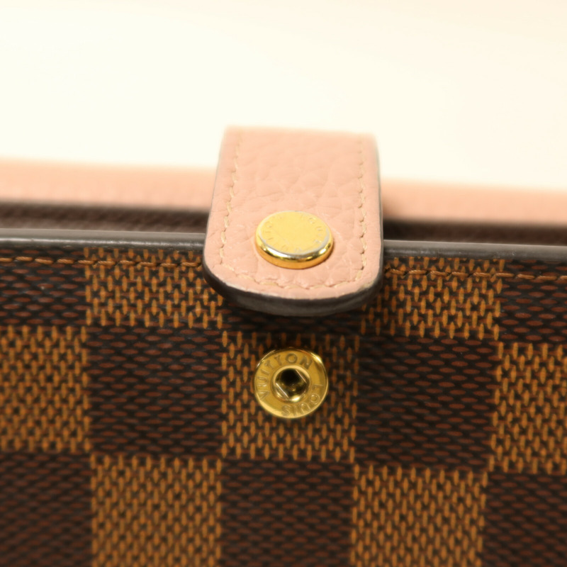 LOUIS VUITTON Damier Portefeuille Normandy Wallet金扣錢包-8