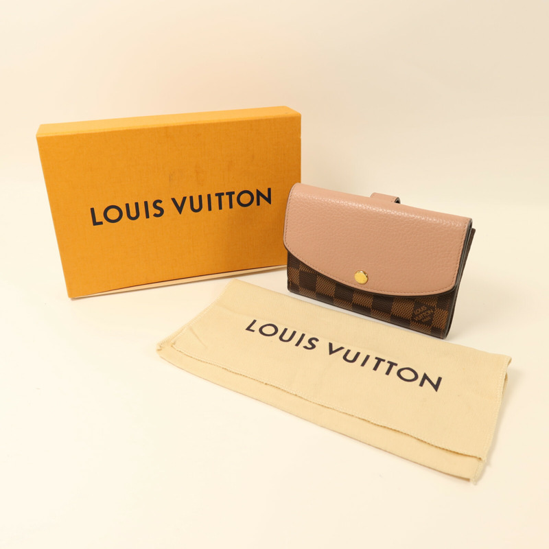 LOUIS VUITTON Damier Portefeuille Normandy Wallet金扣錢包-9