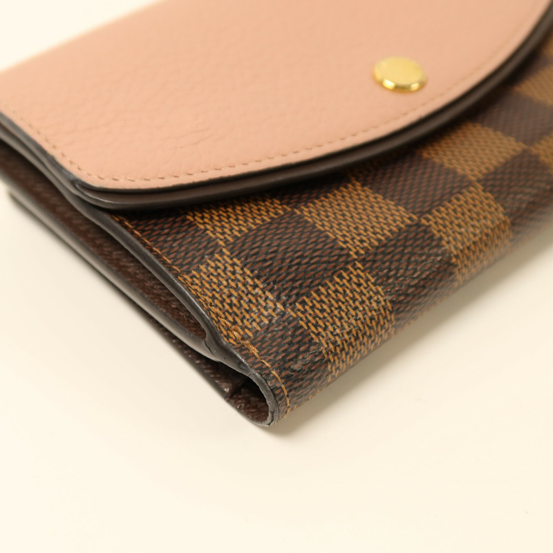 LOUIS VUITTON Damier Portefeuille Normandy Wallet金扣錢包-10
