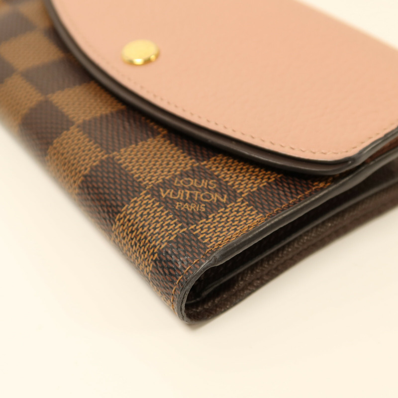 LOUIS VUITTON Damier Portefeuille Normandy Wallet金扣錢包-11