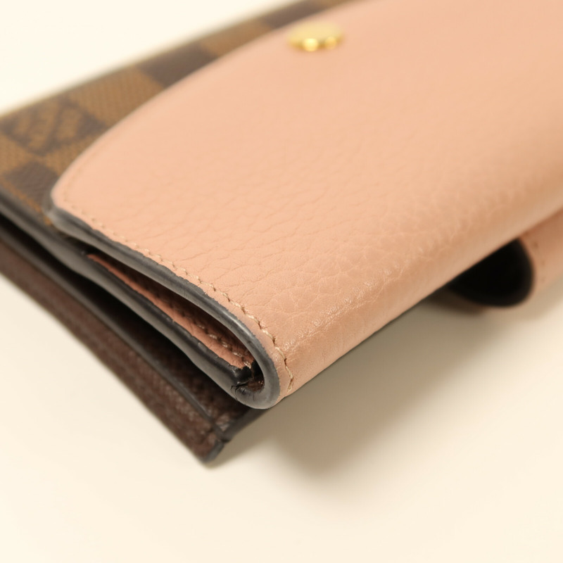 LOUIS VUITTON Damier Portefeuille Normandy Wallet金扣錢包-12