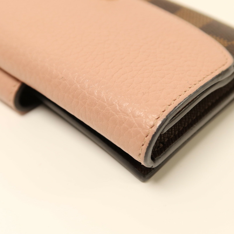 LOUIS VUITTON Damier Portefeuille Normandy Wallet金扣錢包-13