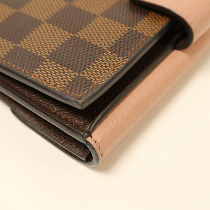 LOUIS VUITTON Damier Portefeuille Normandy Wallet金扣錢包-16