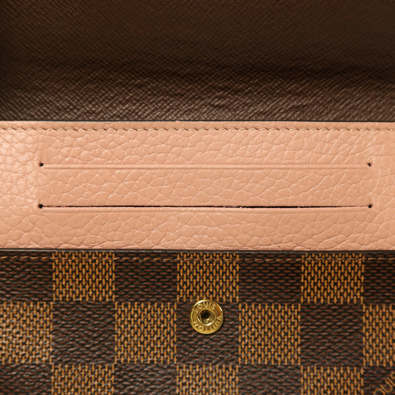 LOUIS VUITTON Damier Portefeuille Normandy Wallet金扣錢包-17