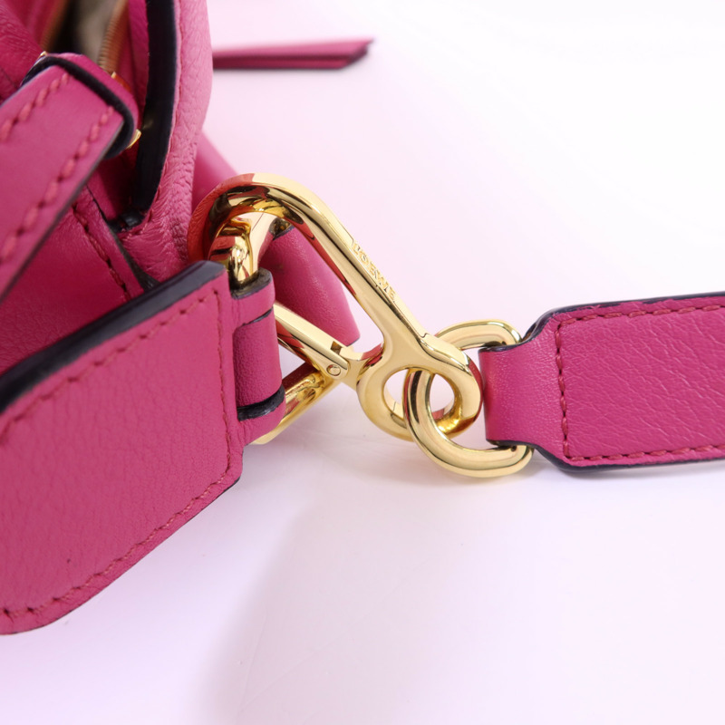 LOEWE 牛皮皮革Puzzle金扣手挽肩背兩用袋-6