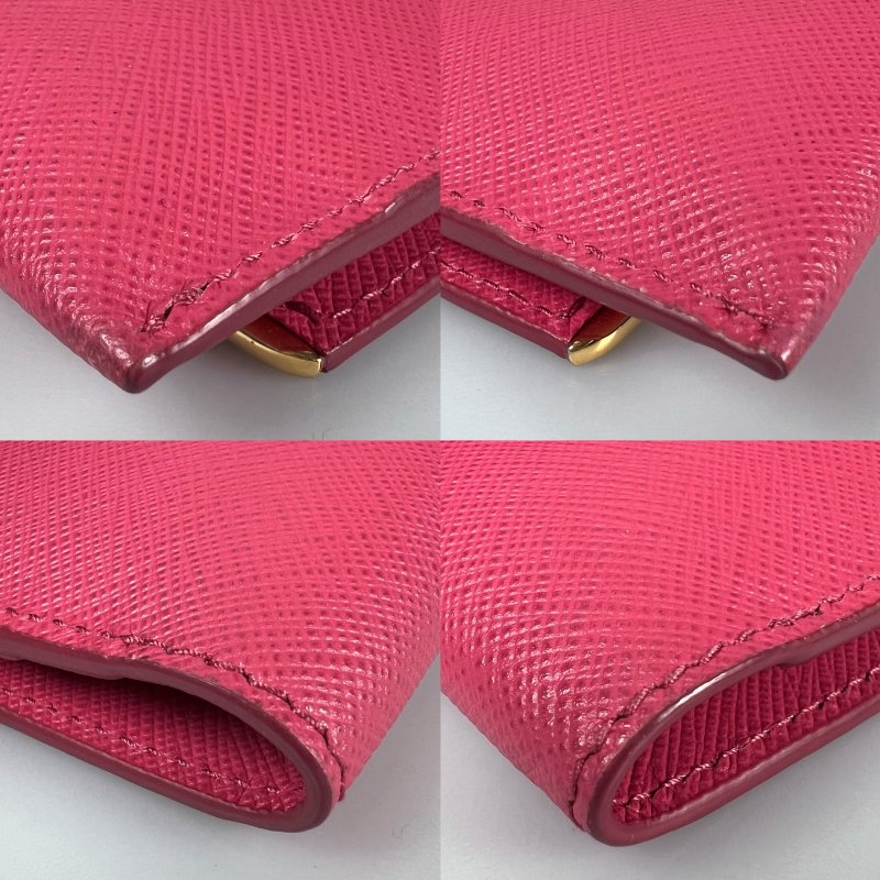 PRADA  粉色卡包-10