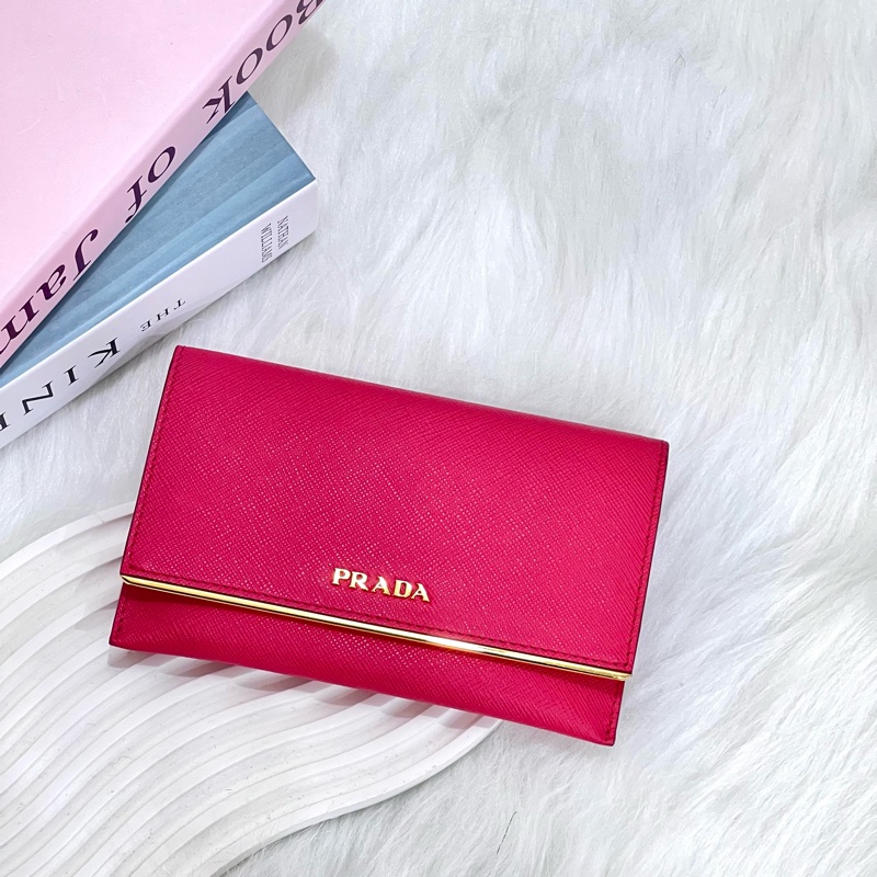 PRADA  粉色卡包-0