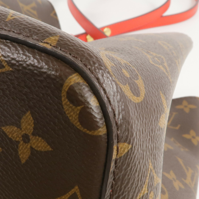 LOUIS VUITTON Monogram Neo Noe MM Bucket Bag金扣肩背袋Coquelicot-13