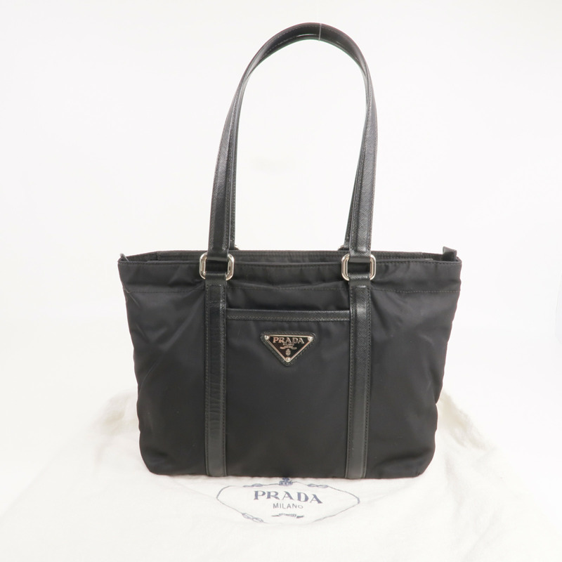 PRADA 尼龍Shoulder Bag銀扣肩背袋-8