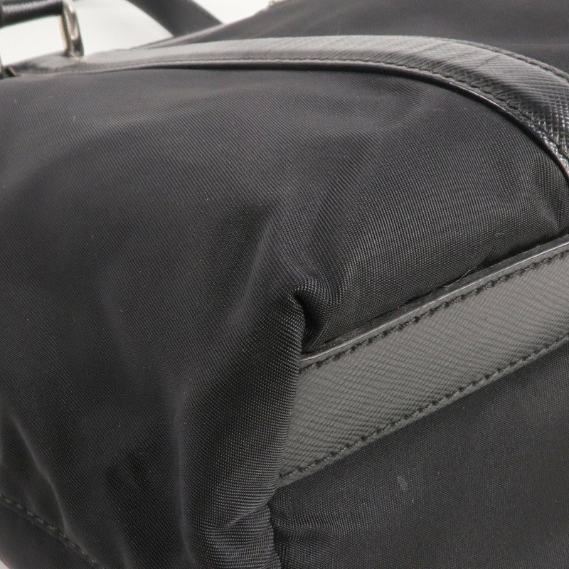 PRADA 尼龍Shoulder Bag銀扣肩背袋-10