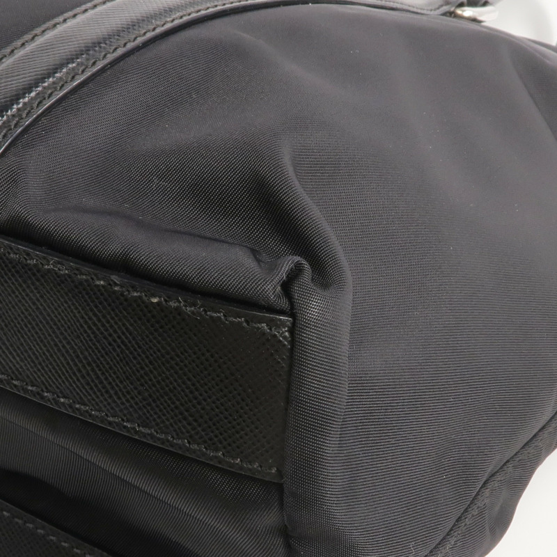 PRADA 尼龍Shoulder Bag銀扣肩背袋-11