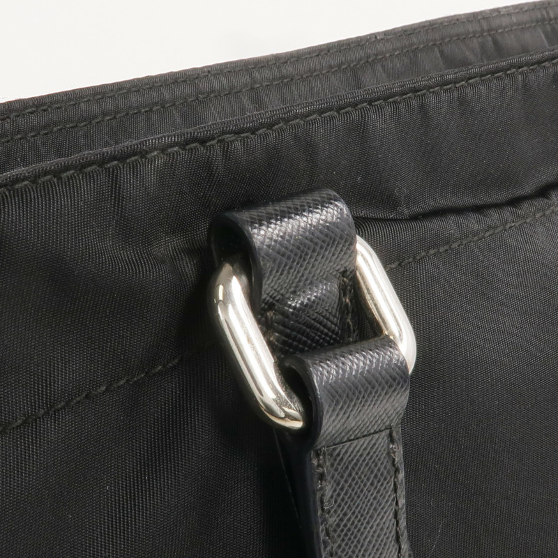 PRADA 尼龍Shoulder Bag銀扣肩背袋-13