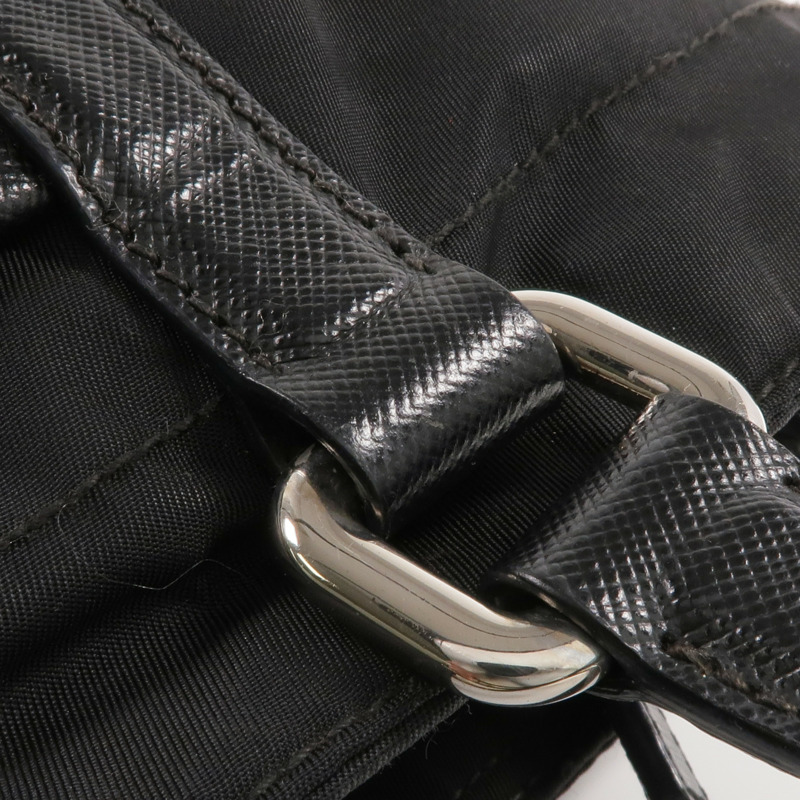 PRADA 尼龍Shoulder Bag銀扣肩背袋-15