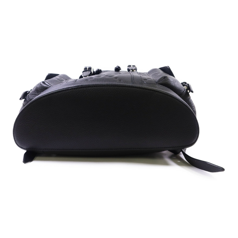 GUCCI 牛皮皮革Jumbo GG Backpack銀扣背包-3