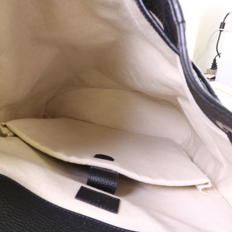 GUCCI 牛皮皮革Jumbo GG Backpack銀扣背包-5