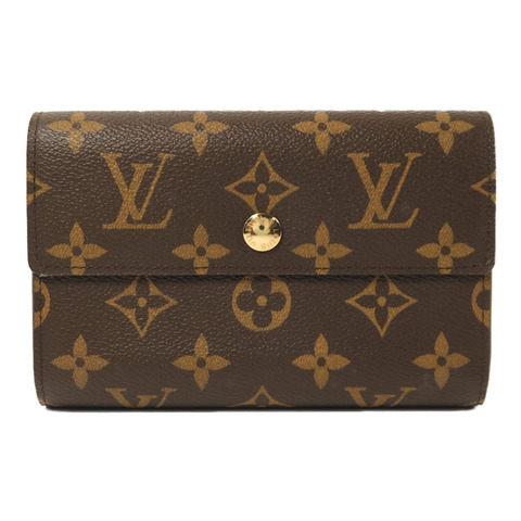 LOUIS VUITTON Monogram Portefeuille Alexandra Wallet金扣錢包