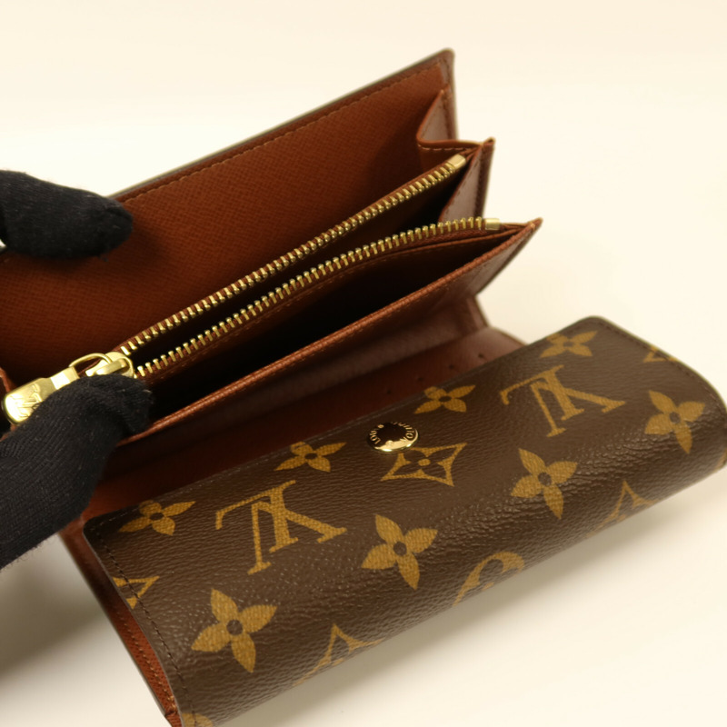 LOUIS VUITTON Monogram Portefeuille Alexandra Wallet金扣錢包-4
