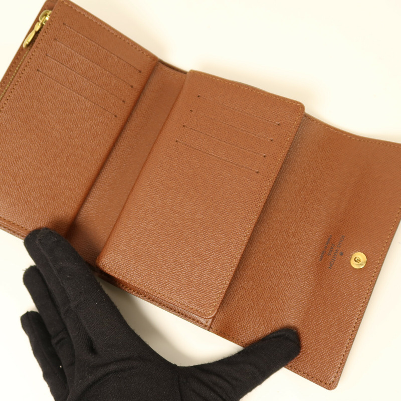 LOUIS VUITTON Monogram Portefeuille Alexandra Wallet金扣錢包-5