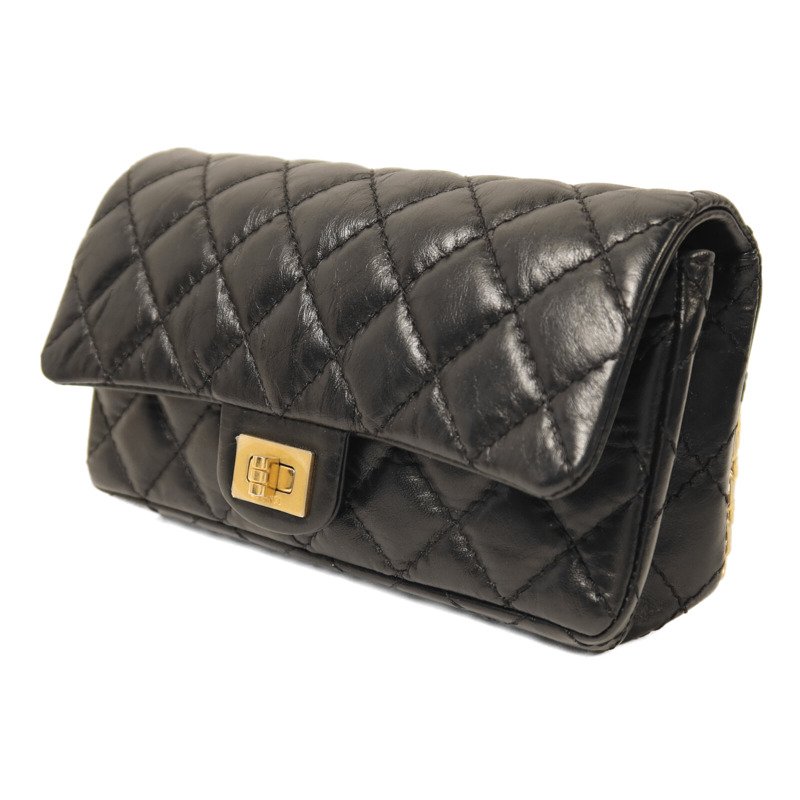 CHANEL 牛皮皮革Shoulder Bag金扣鏈帶肩背袋-2