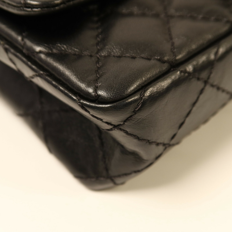 CHANEL 牛皮皮革Shoulder Bag金扣鏈帶肩背袋-11