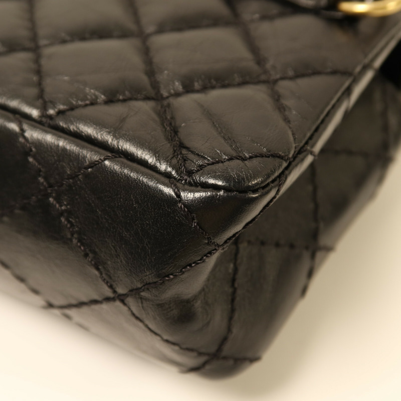 CHANEL 牛皮皮革Shoulder Bag金扣鏈帶肩背袋-12