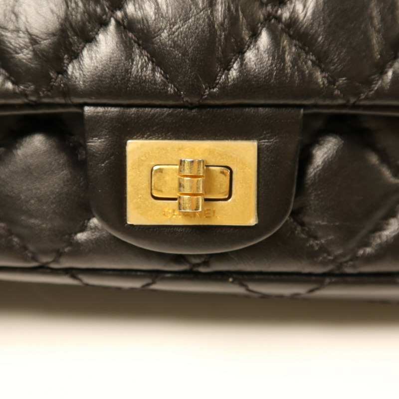 CHANEL 牛皮皮革Shoulder Bag金扣鏈帶肩背袋-14