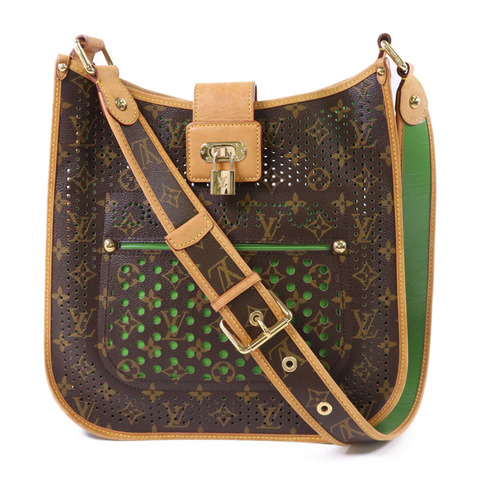 LOUIS VUITTON Monogram Perfo Musette金扣肩背袋