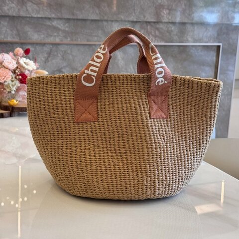 *SHIHNA名牌精品* Chloé Woody 編織托特包
