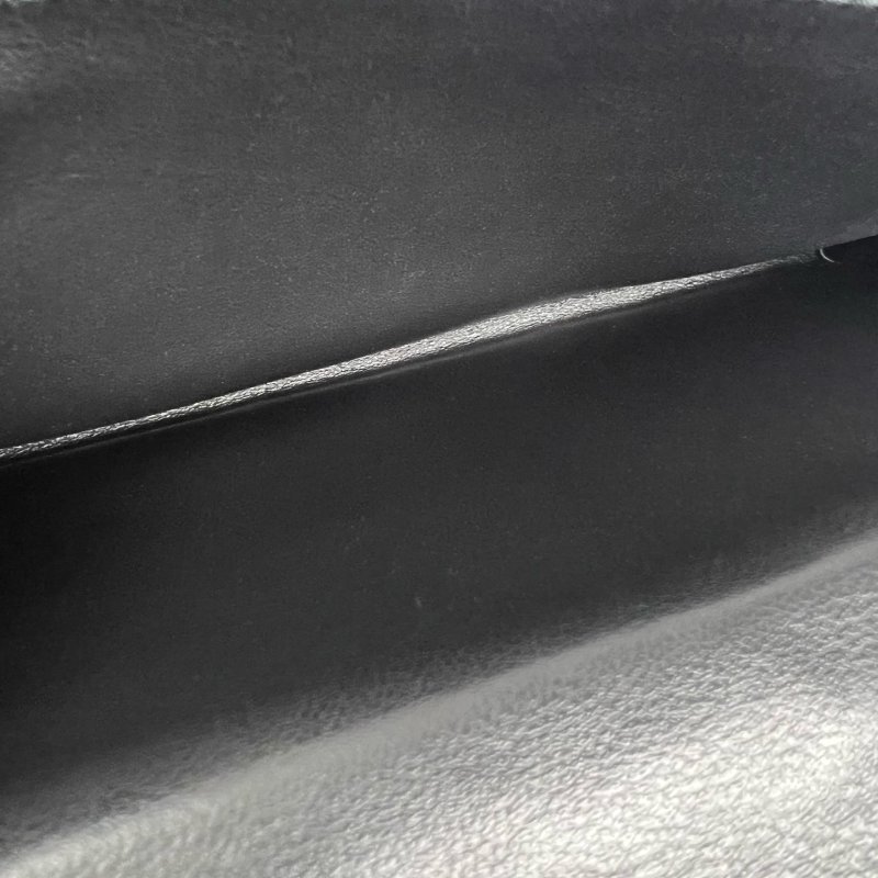 BV  黑大編織長夾-9