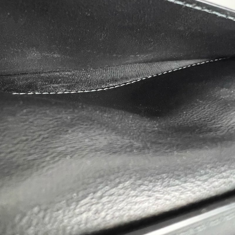 BV  黑大編織長夾-10