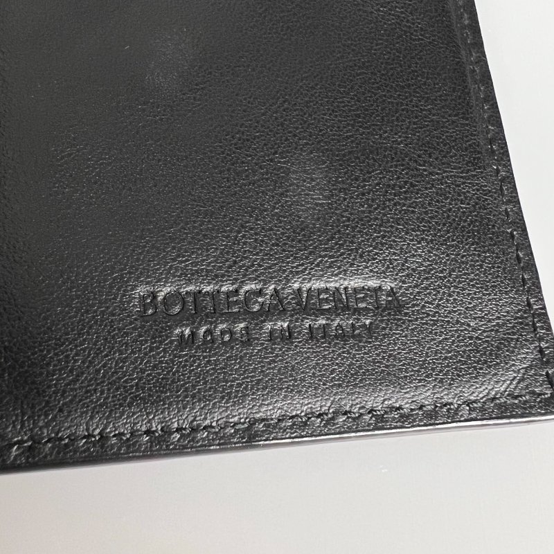 BV  黑大編織長夾-11